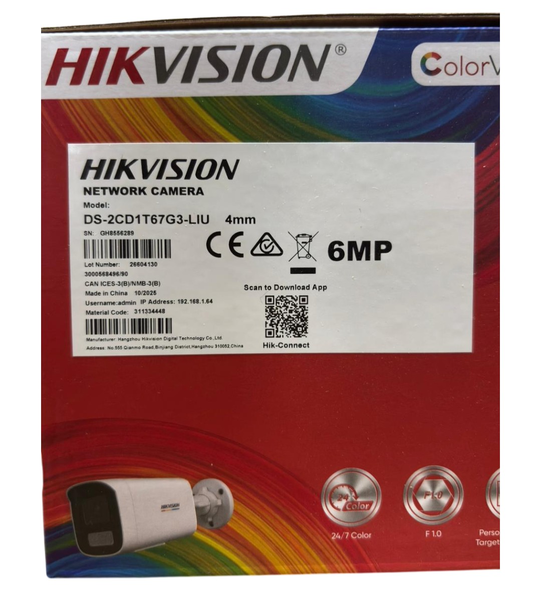 DS-2CD1T67G3-LIU/LSRB (4.0mm)